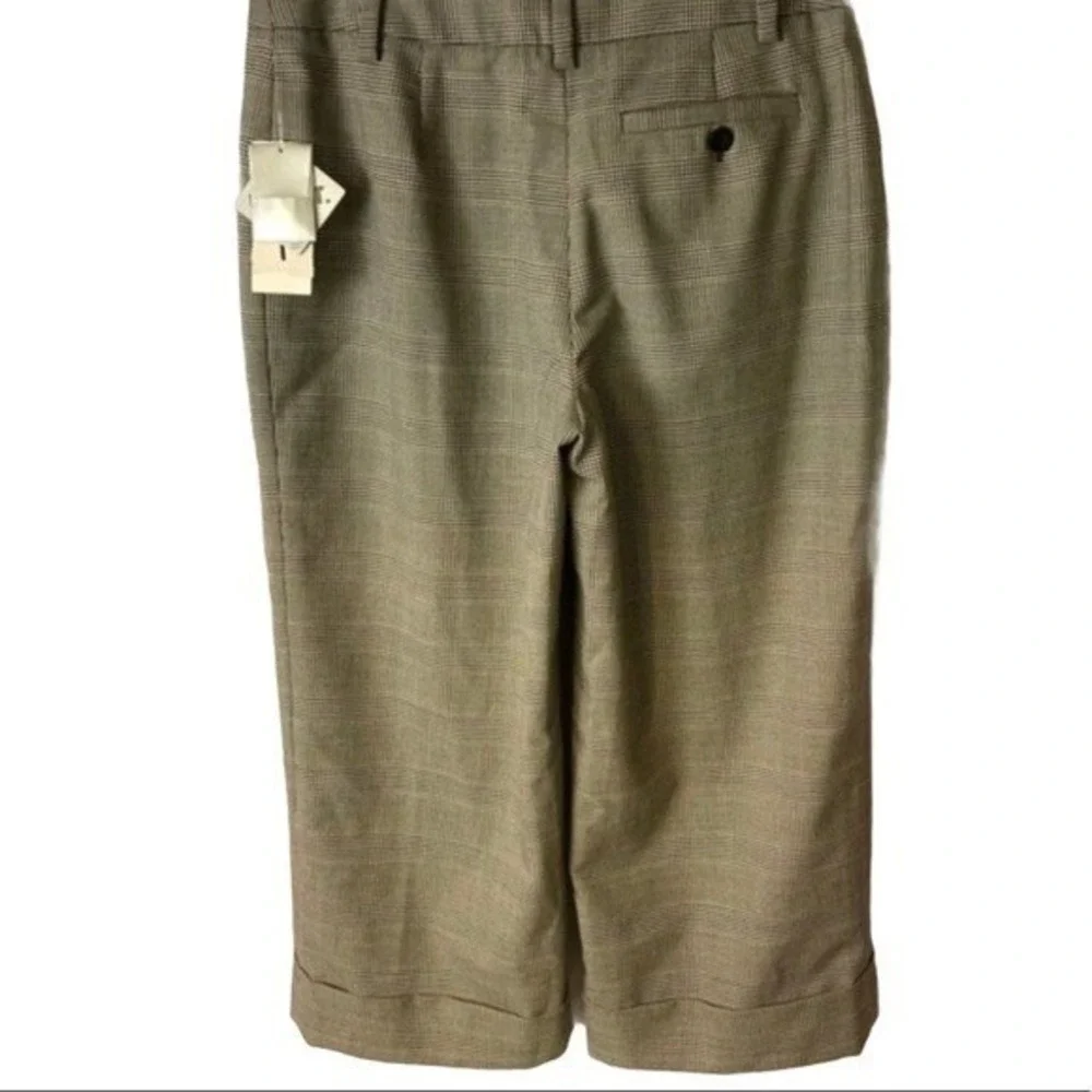 Charter Club Petite Allison Fit Cropped Length Plaid Pants Women Size 4P‎ New